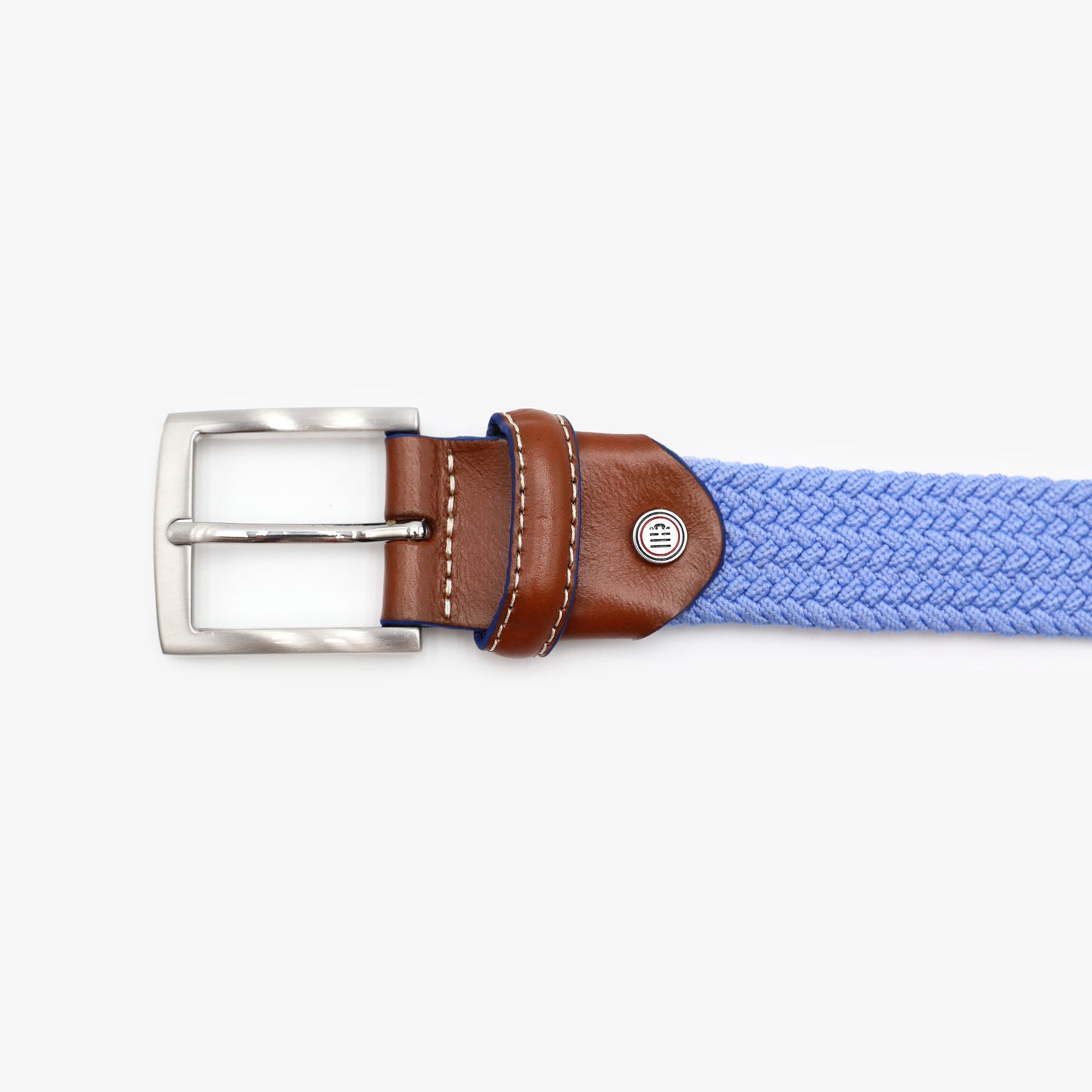 Ceinture élastiquée tréssée réglable ciel