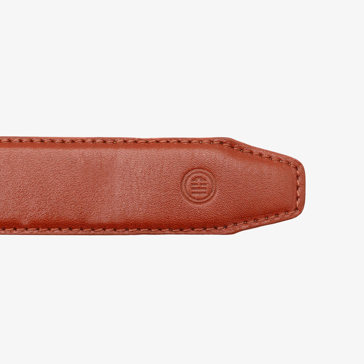 Cognac reversible leather belt