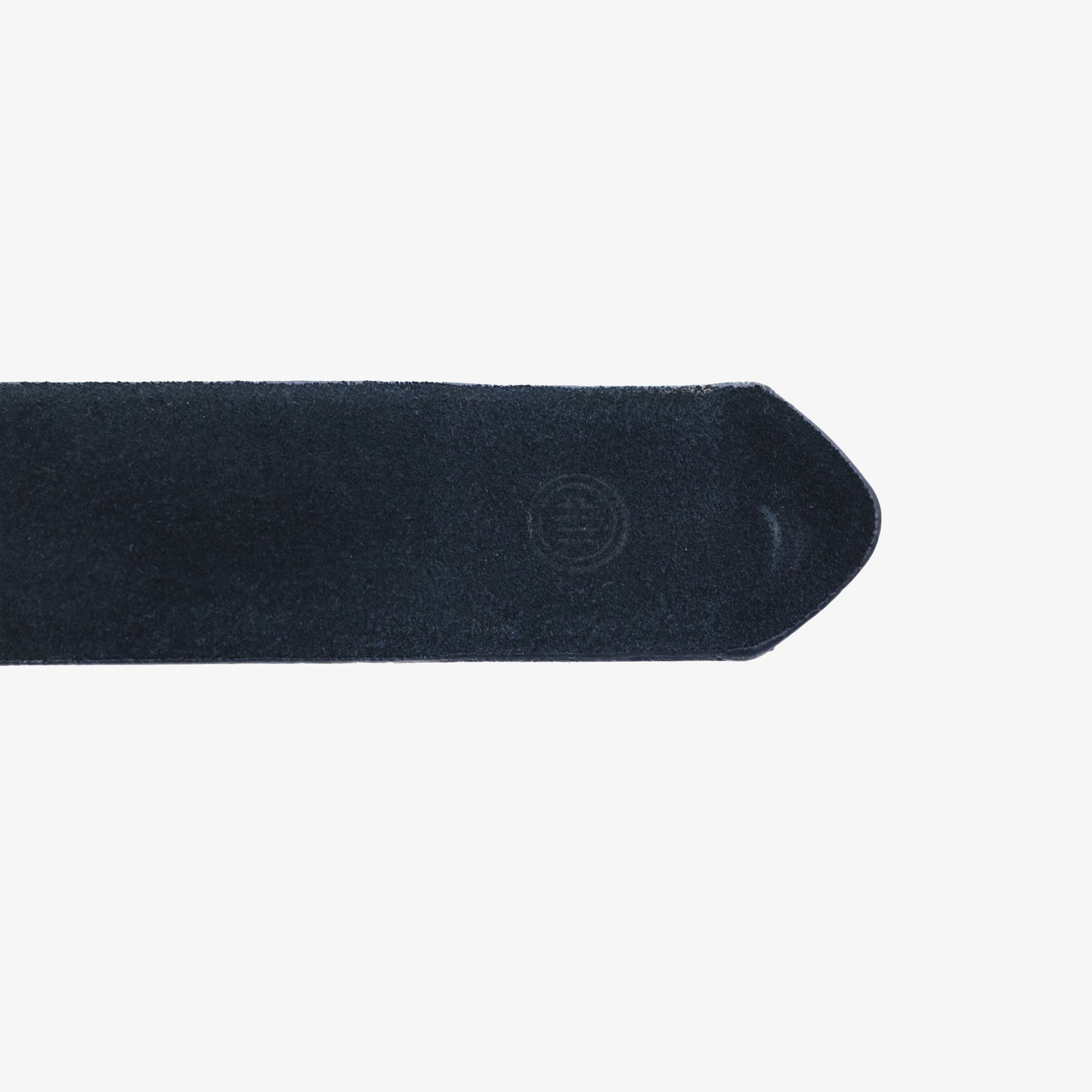 Navy blue adjustable nubuck belt