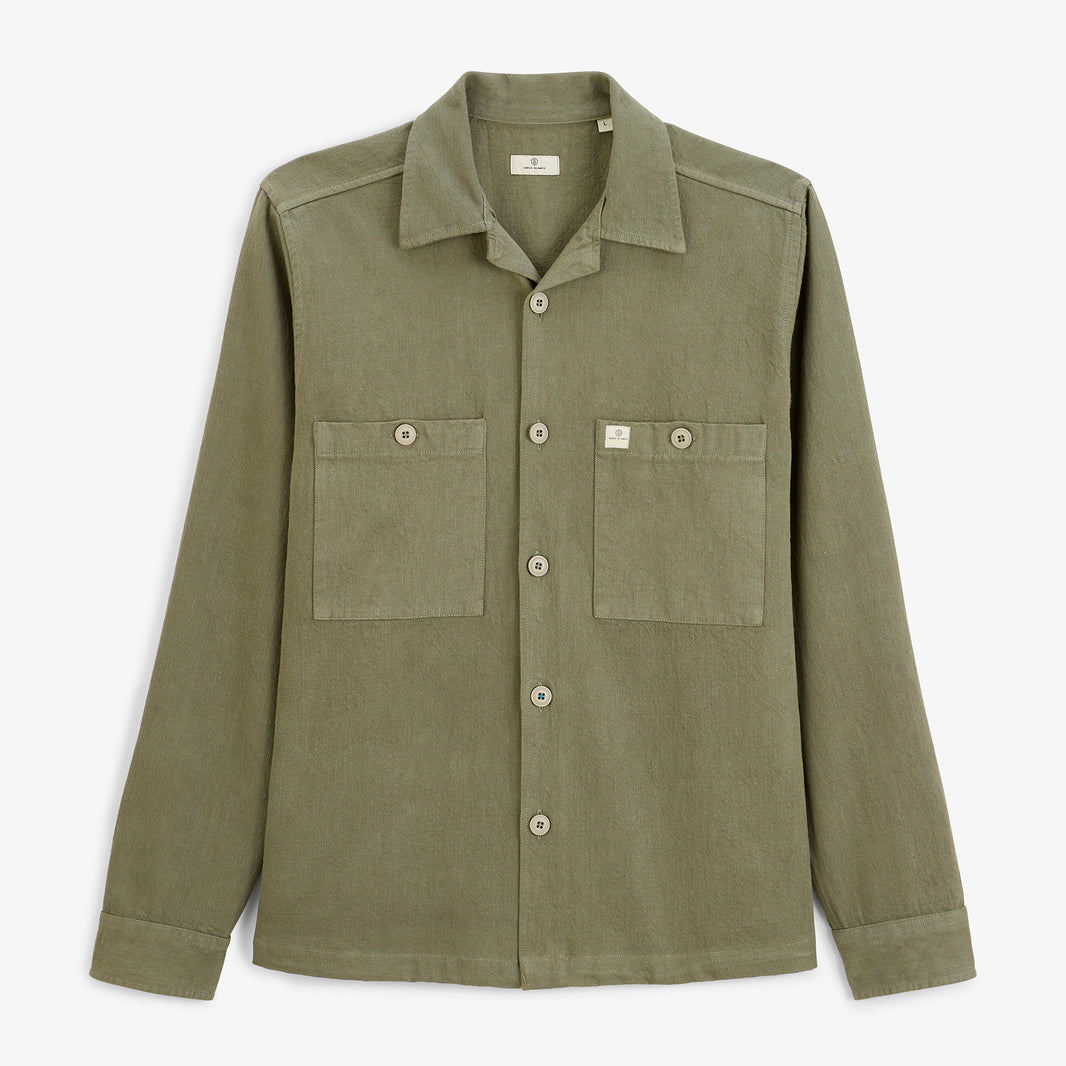 Veste worker Warren coton vert militaire SBPLAY