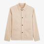 Veste worker Wendel chevron coton beige travertin