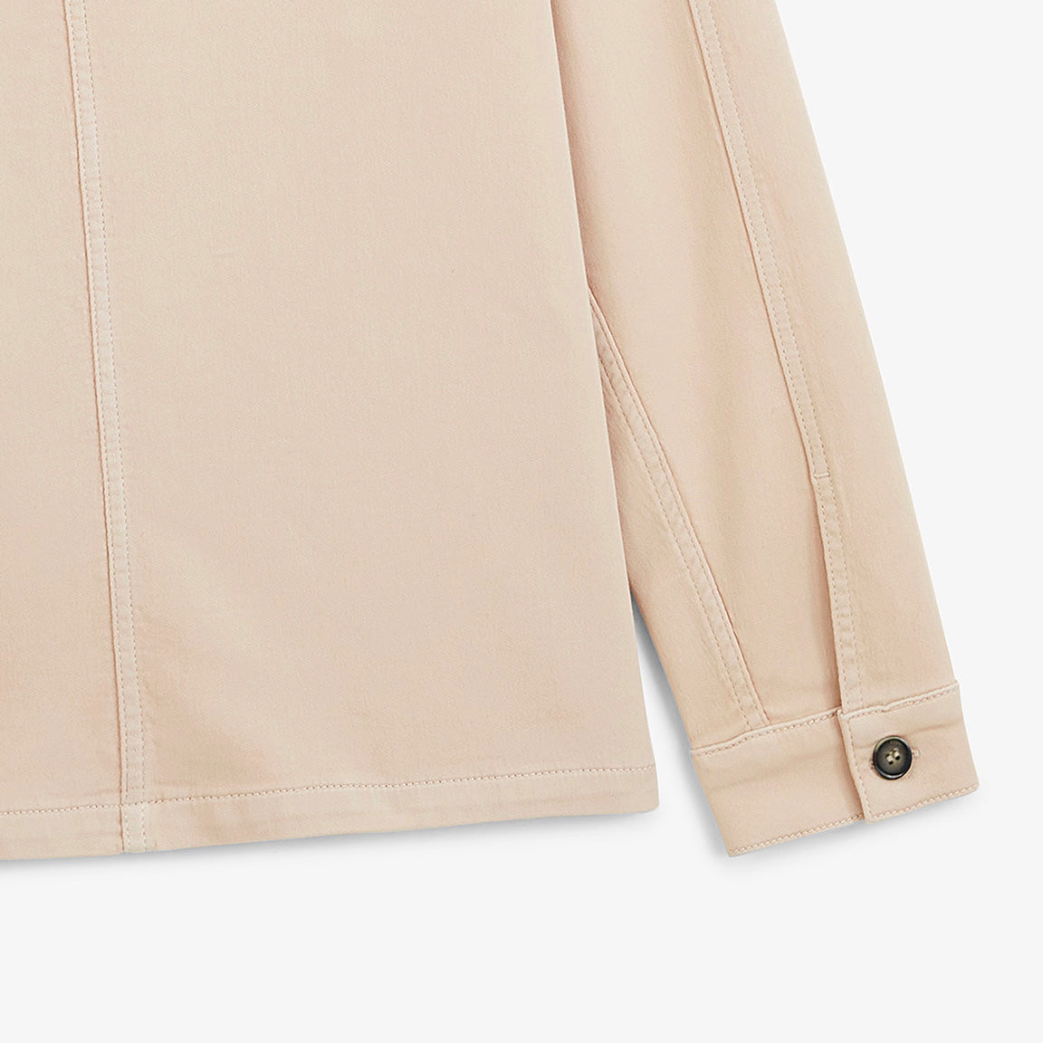 Veste worker Wendel chevron coton beige travertin