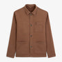 Veste worker Wendel chevron coton marron brownie