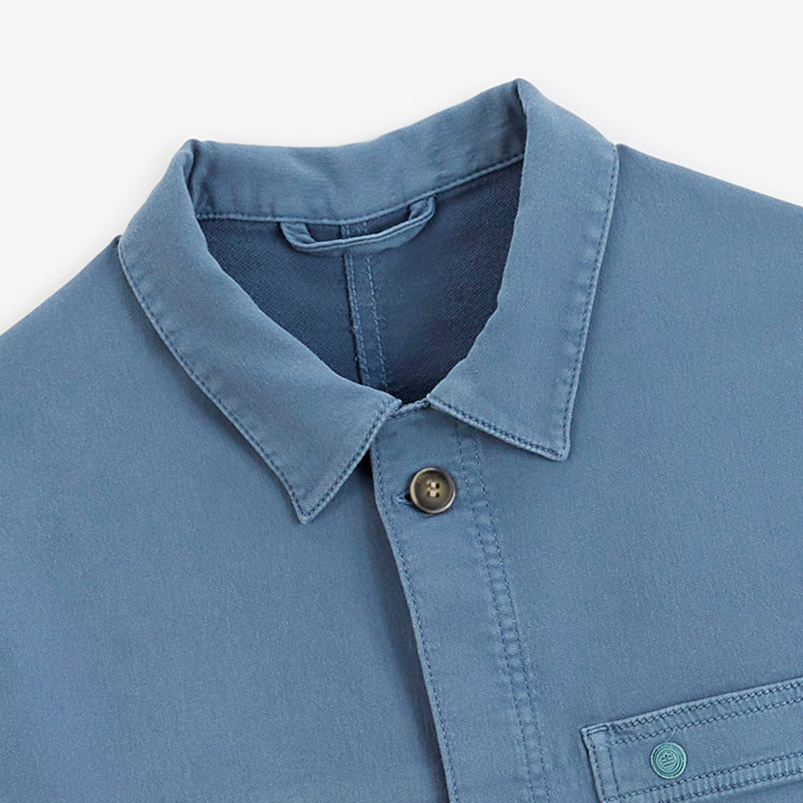 Veste worker Wendel chevron coton bleu lupin