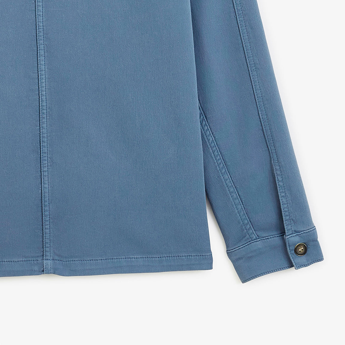 Veste worker Wendel chevron coton bleu lupin