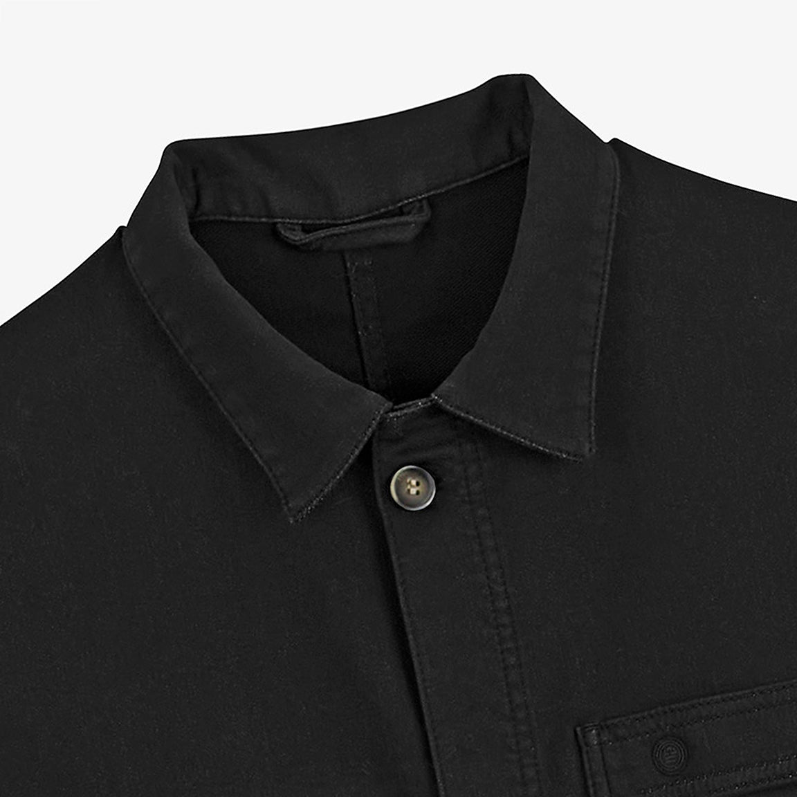 Veste worker Wendel chevron coton noir
