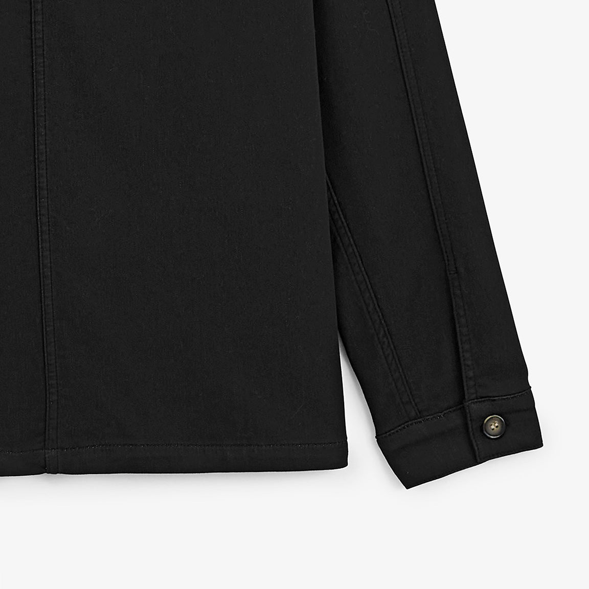 Veste worker Wendel chevron coton noir