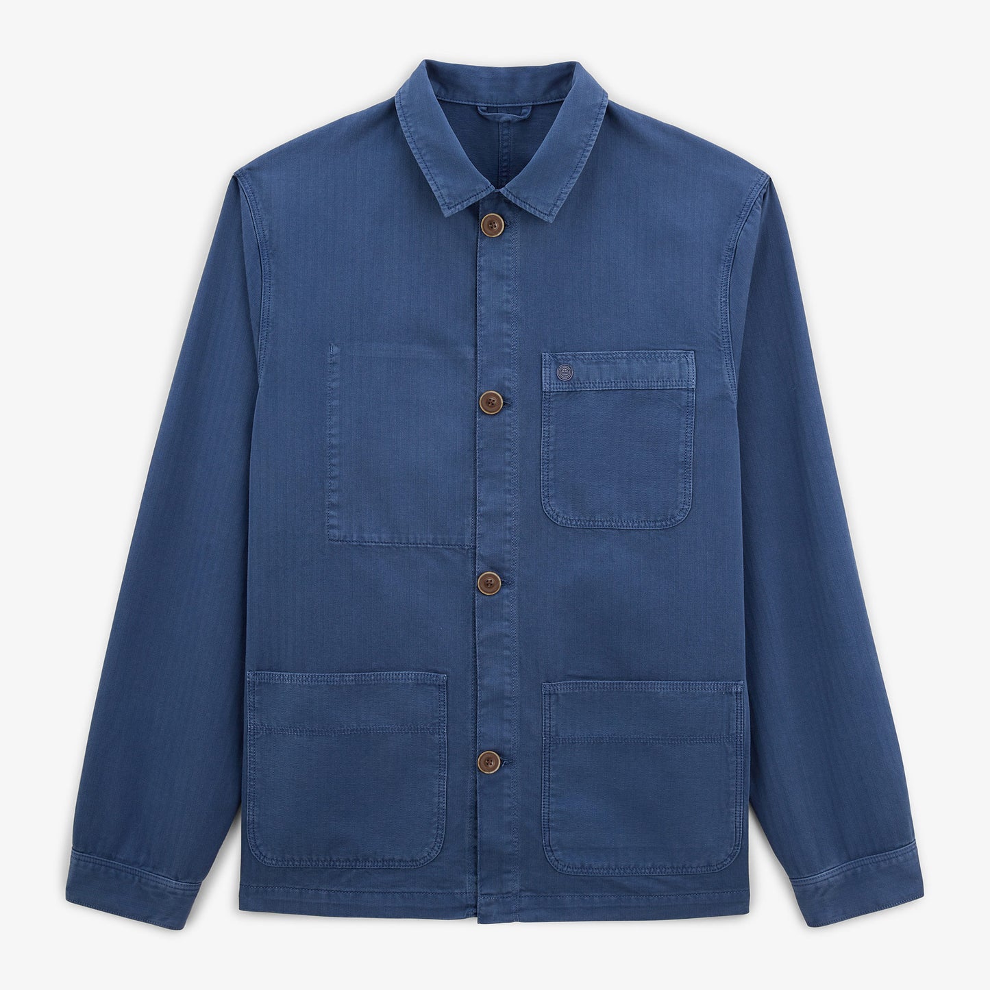 Wendel worker jacket in nation blue herringbone