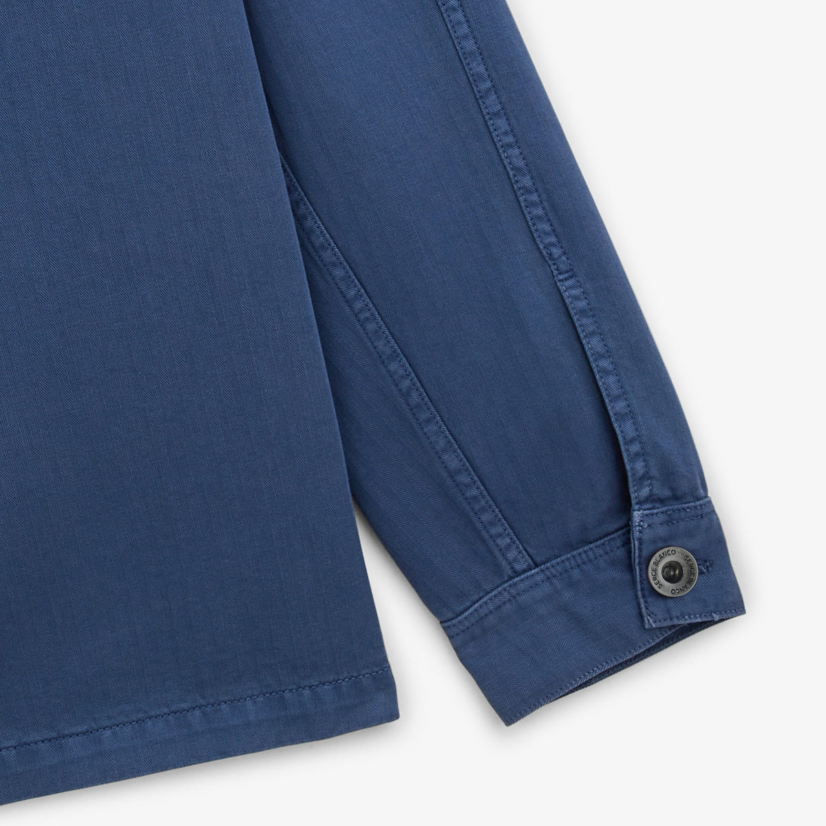 Wendel worker jacket in nation blue herringbone