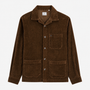 Veste worker Wael velours côtelé marron brownie