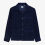 Veste worker Wael velours côtelé bleu marine
