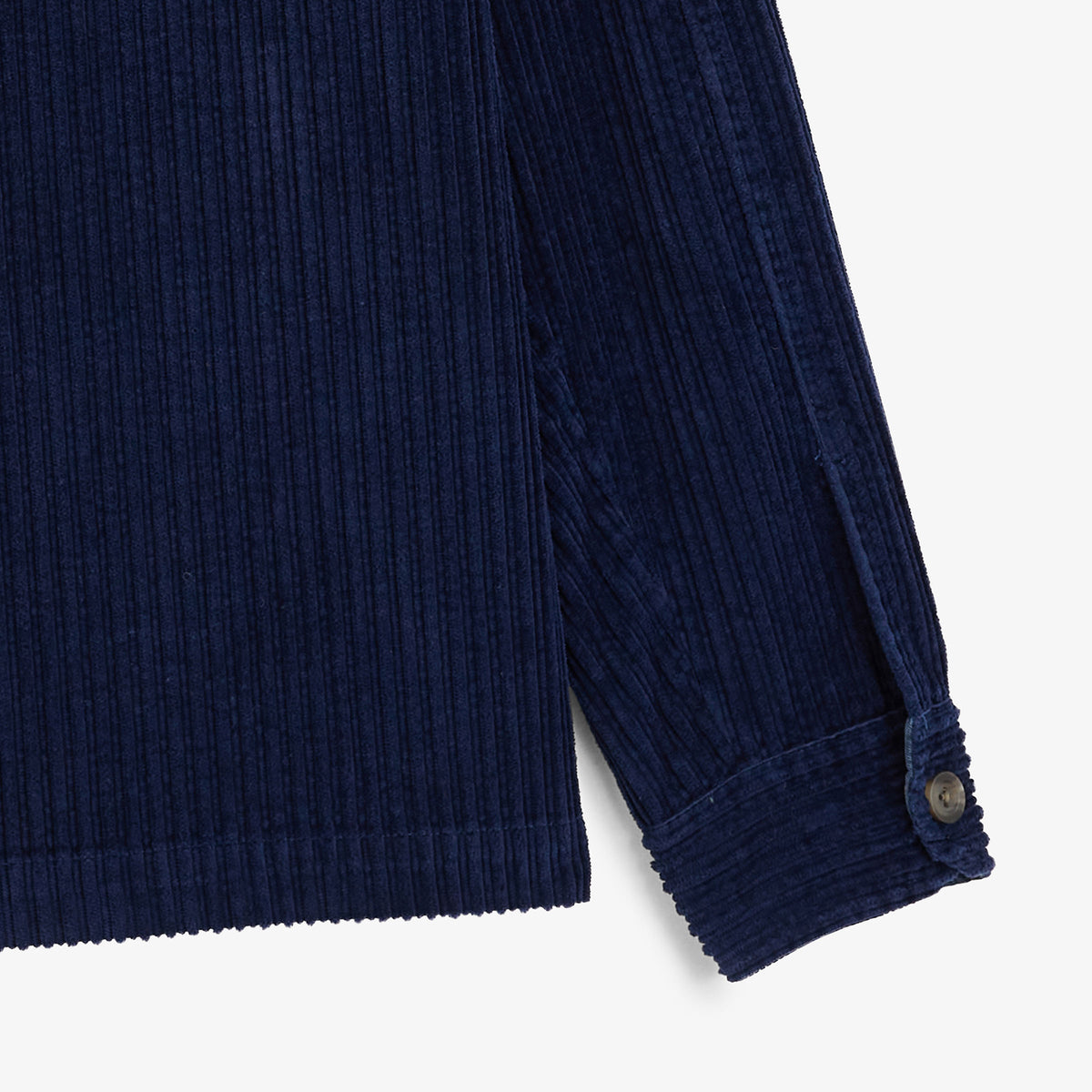 Veste worker Wael velours côtelé bleu marine