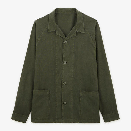 Wakura worker jacket in teak linen