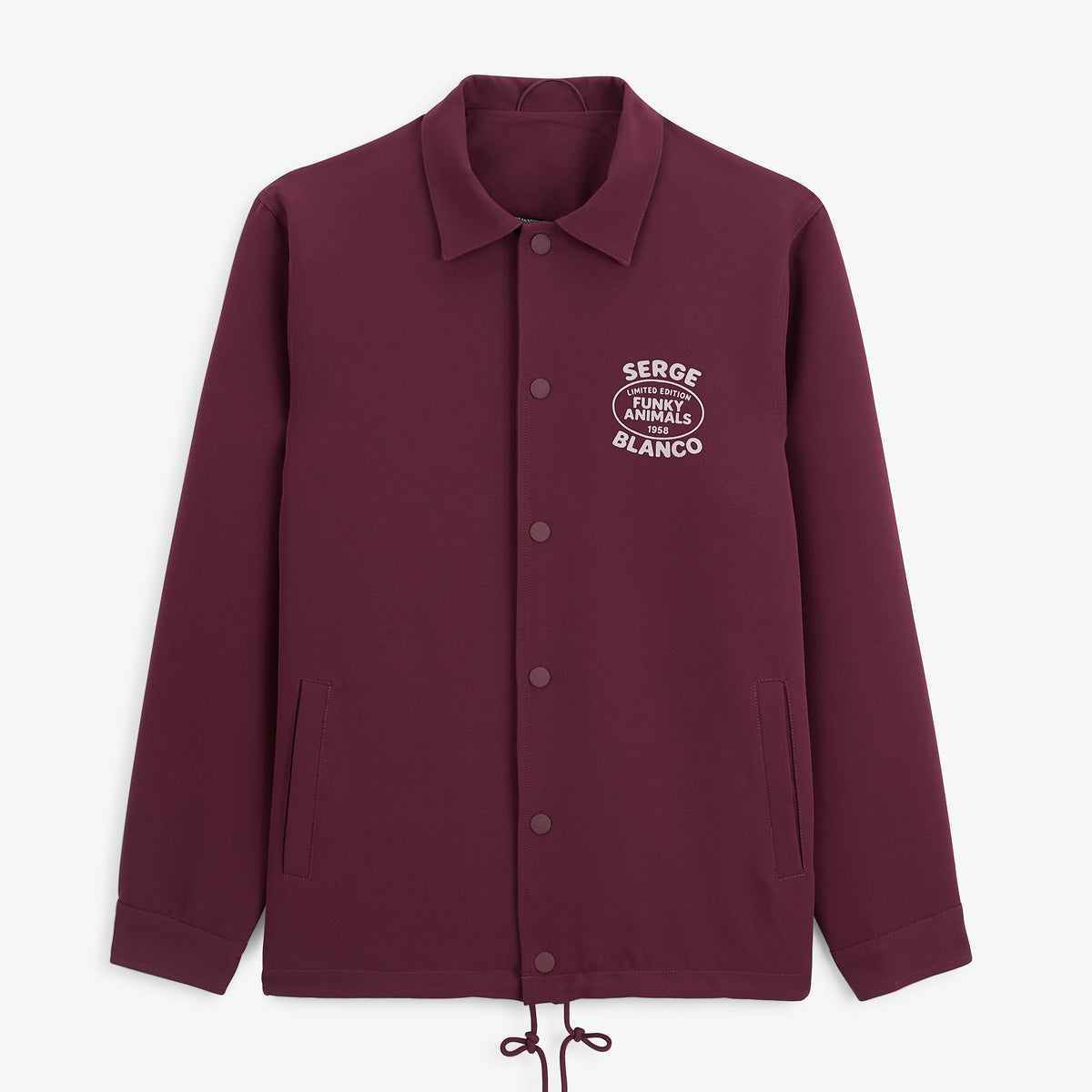 Blouson coach Wayne Funky Animals rouge vigne