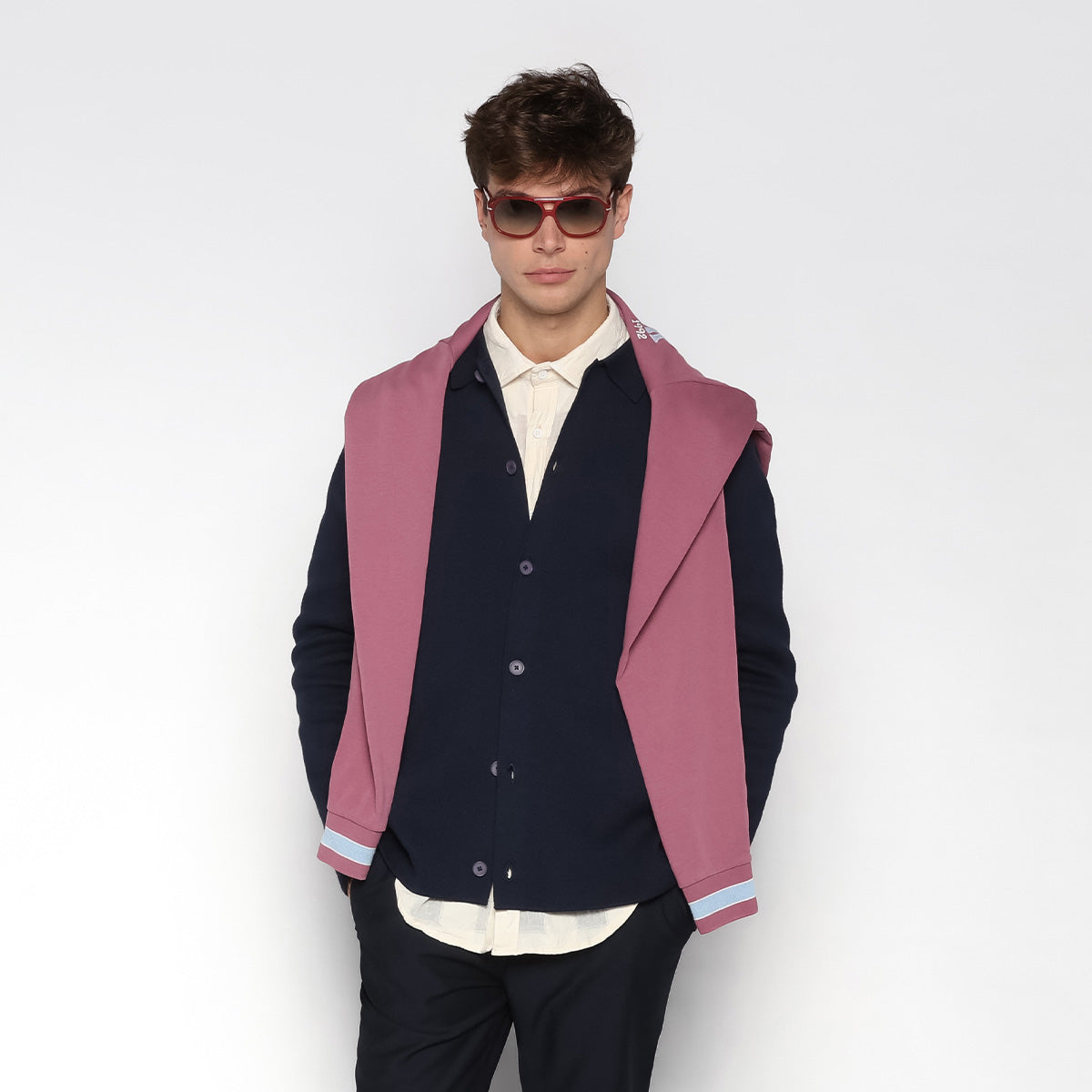 Polo de Rugby Manches Longues Lior Homme, 100% Coton Jersey