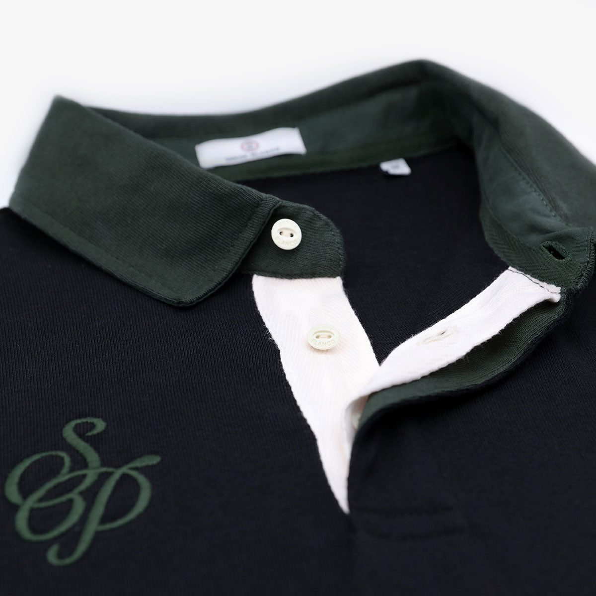 Maillot de rugby noir et vert anglais Section Paloise homme serge blanco