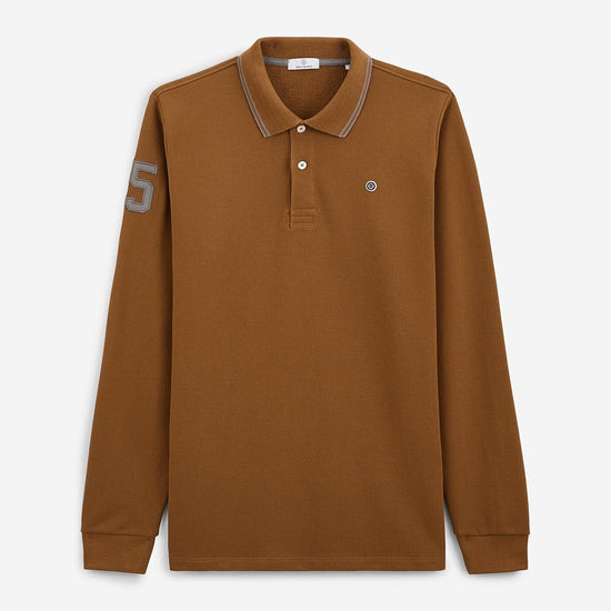 serge blanco Polo Lounes marron fauve 2025 Vêtements