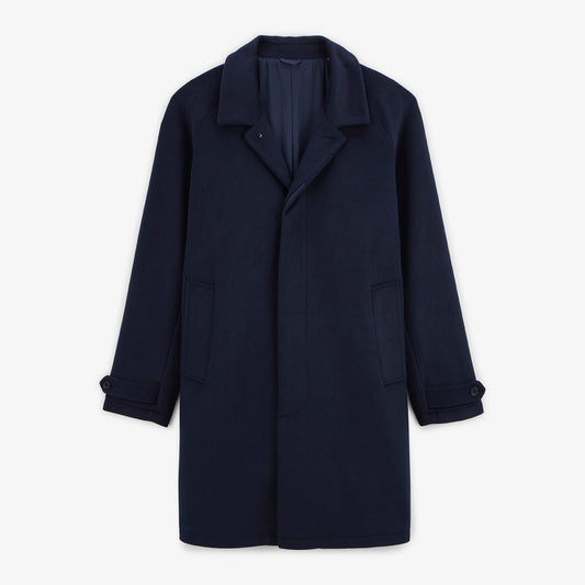 Manteau Dante bleu foncé en laine homme SERGE BLANCO