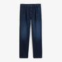 Pantalon 520 élastique à pinces en coton bleu denim