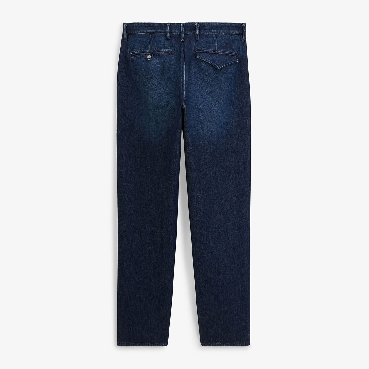 Pantalon 520 élastique à pinces en coton bleu denim
