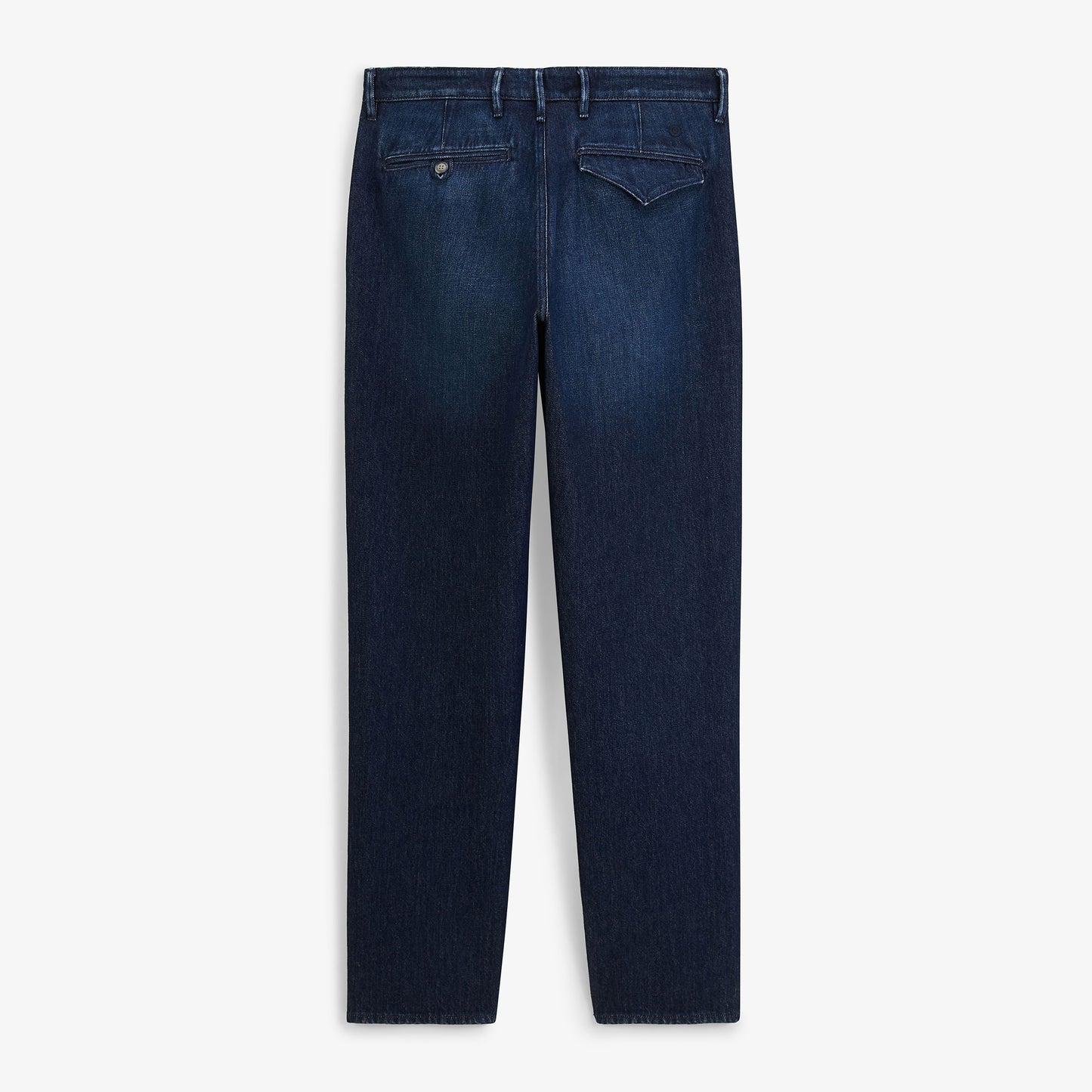 Pantalon 520 élastique à pinces en coton bleu denim
