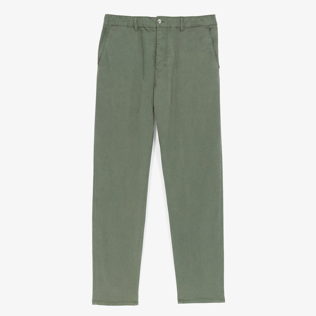 Chino 549 comfort con elastico in vita, verde kaki
