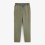 Pantalon 549 en coton twill texturé à taille élastiquée vert militaire SBPLAY