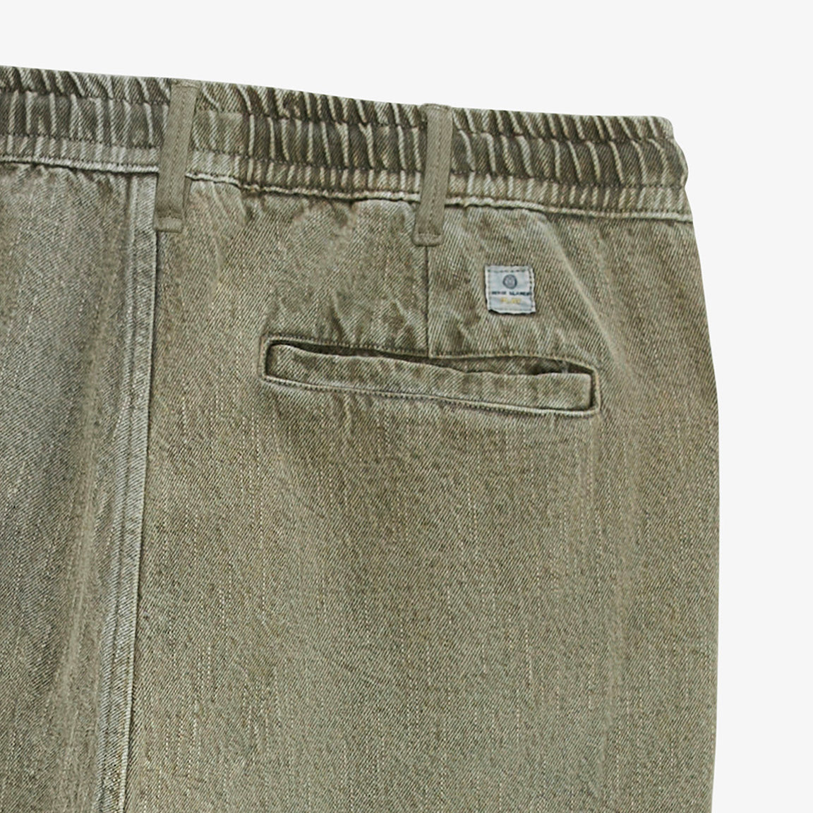 Pantalon 549 en coton twill texturé à taille élastiquée vert militaire SBPLAY
