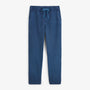 Pantalon 549 en coton twill texturé à taille élastiquée bleu PLAY