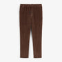 Pantalon 557 en velours côtelé stretch à taille élastiquée marron brownie