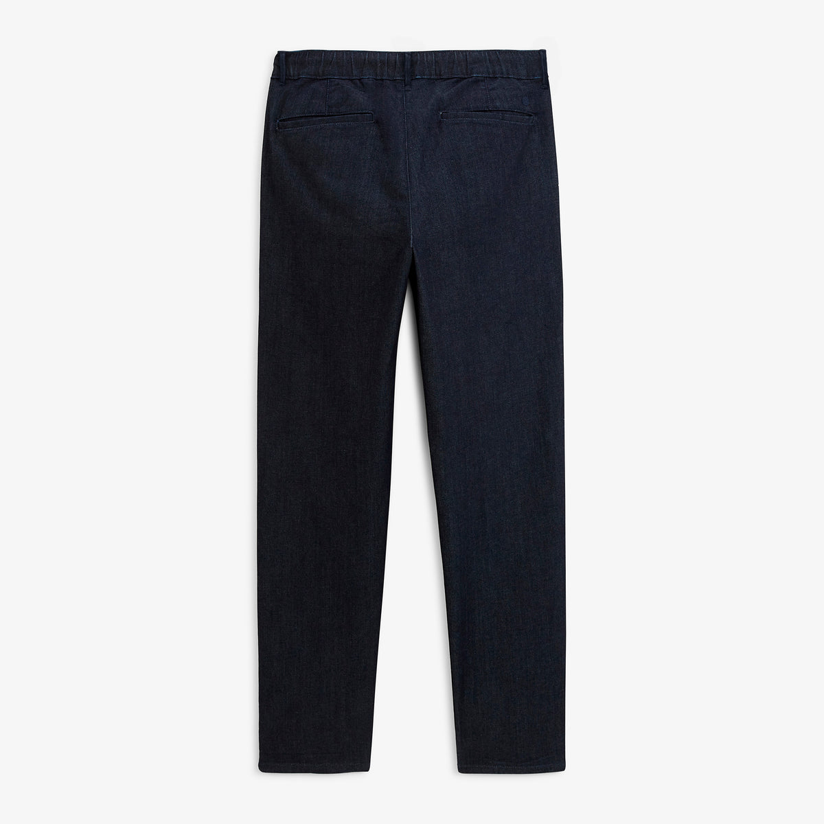 Pantalon 558 en denim stretch à taille élastiquée bleu brut