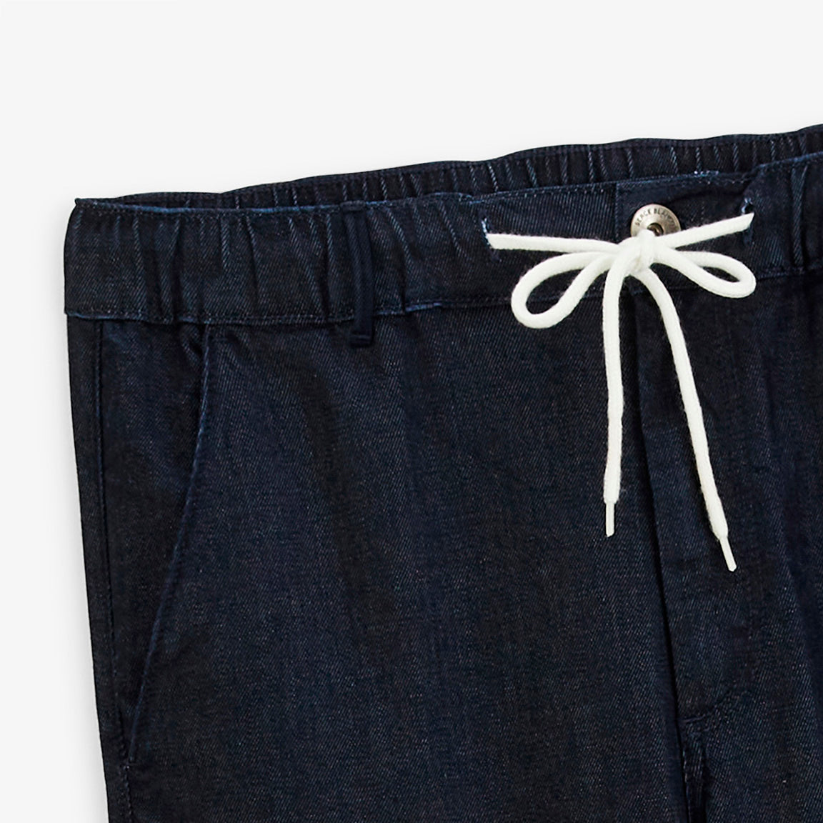 Pantalon 558 en denim stretch à taille élastiquée bleu brut