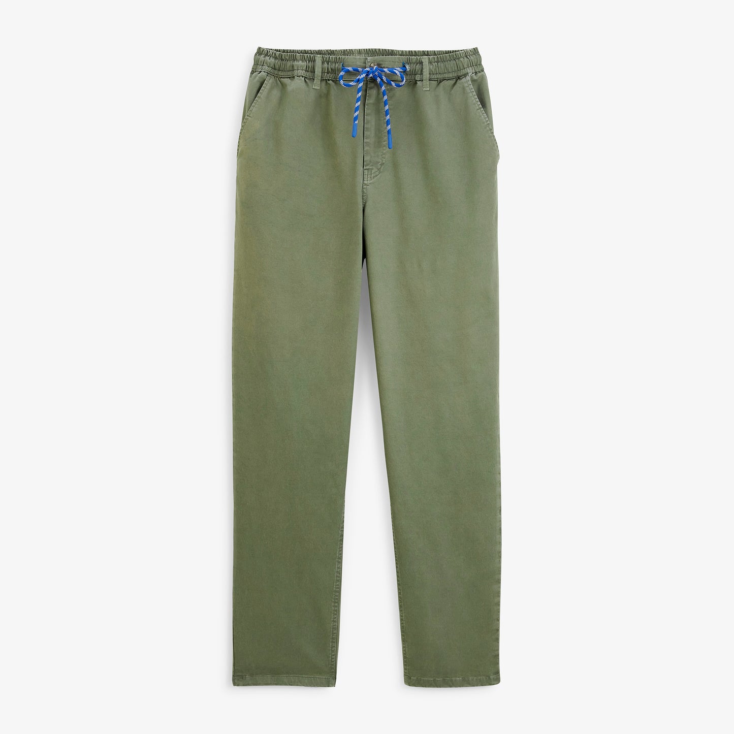 Pantalon 558 en coton stretch à taille élastiquée vert militaire SBPLAY
