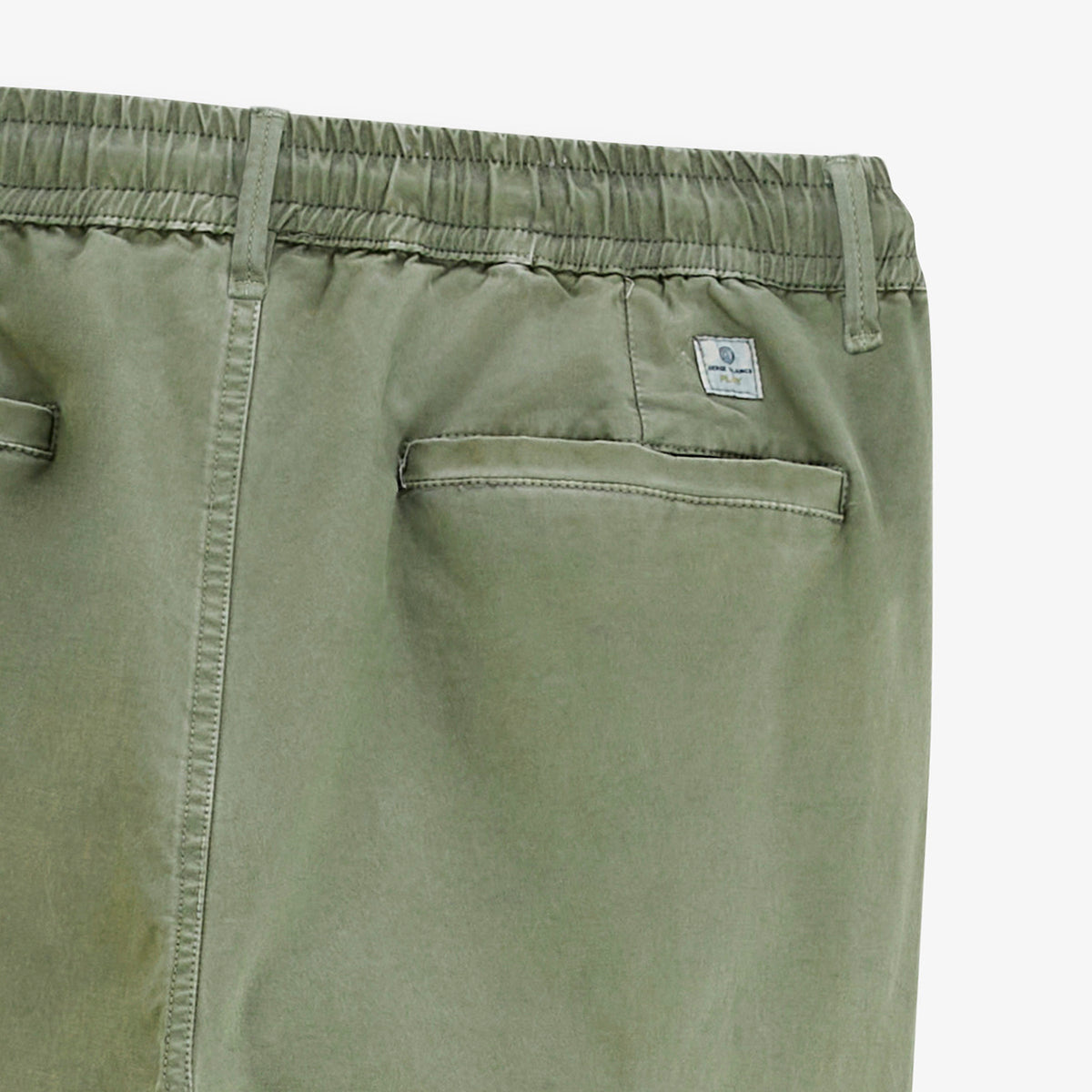 Pantalon 558 en coton stretch à taille élastiquée vert militaire SBPLAY