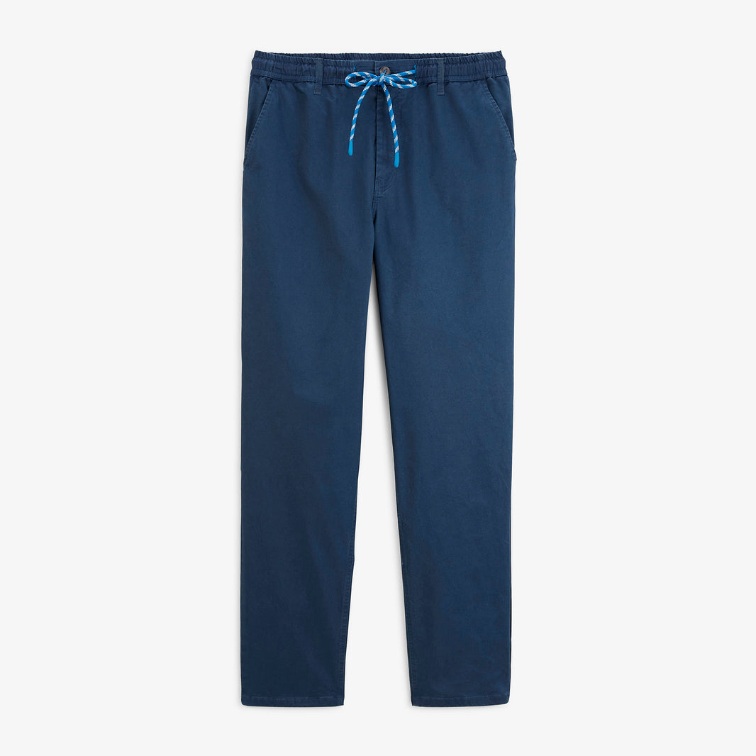 Pantalon 558 en coton stretch à taille élastiquée bleu SBPLAY
