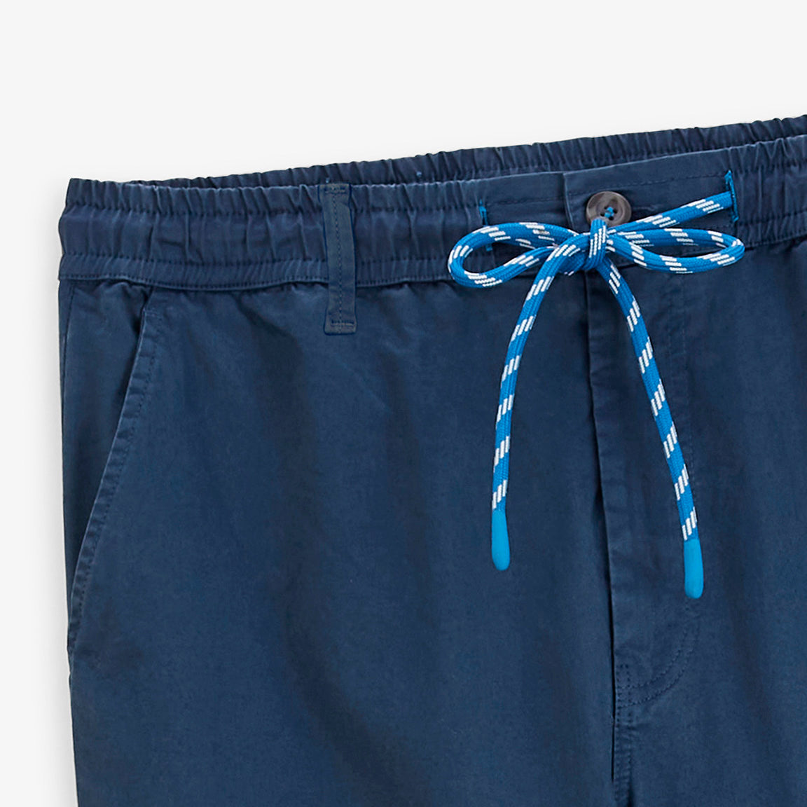 Pantalon 558 en coton stretch à taille élastiquée bleu SBPLAY