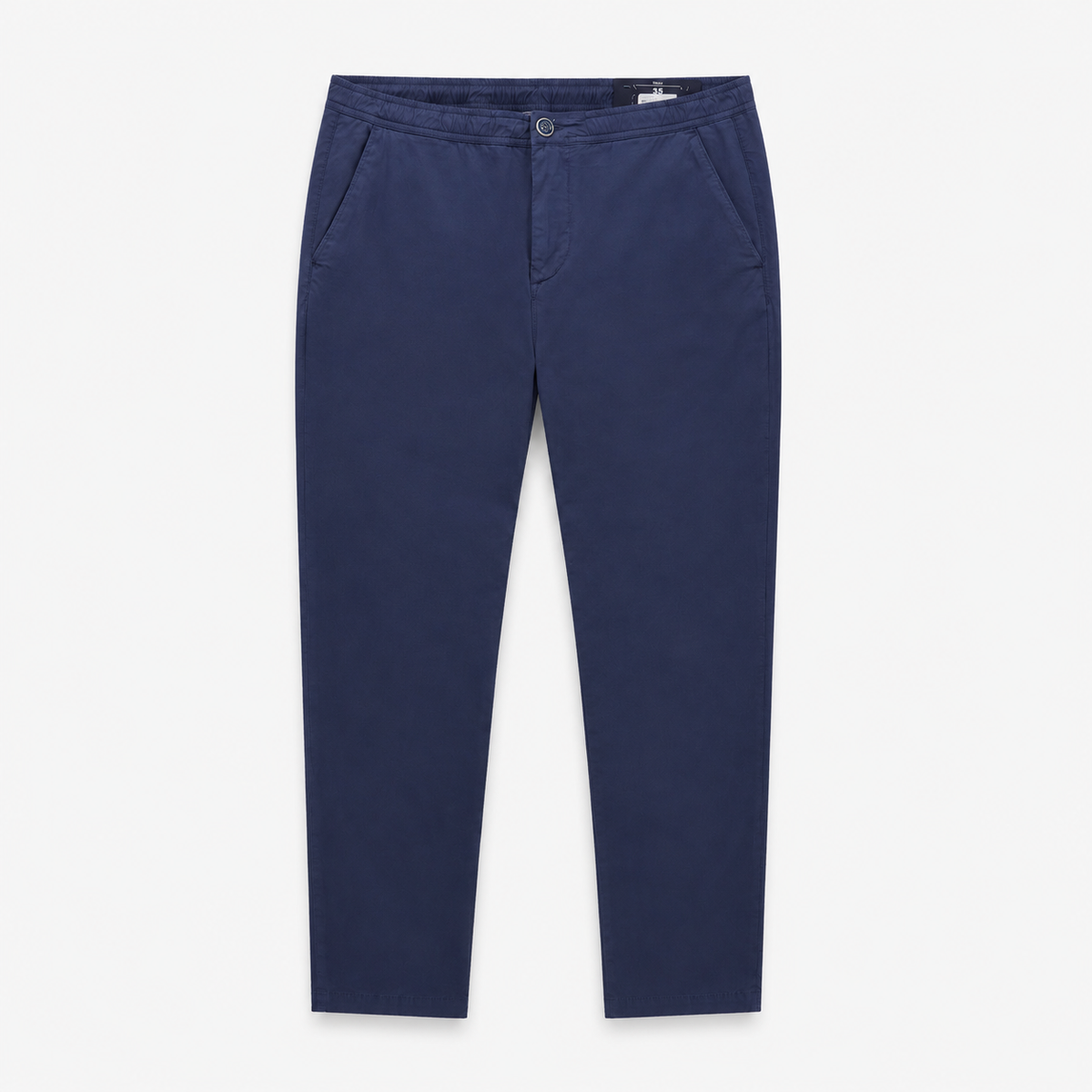 Chino 743 élastiqué toile parachute bleu denim coupe large