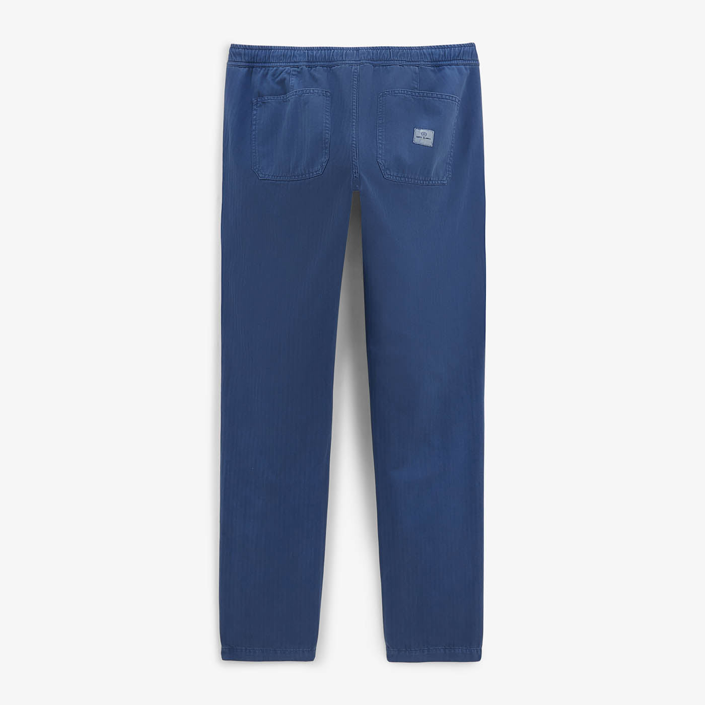 Chino 743 élastiqué à chevrons bleu nation