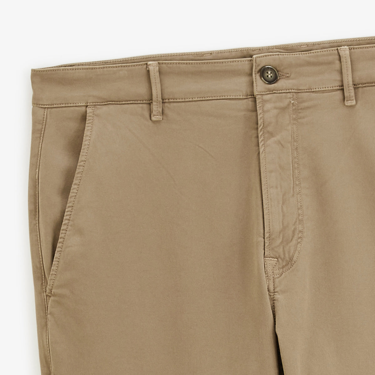 Chino 751 en coton stretch coupe droite beige cachemire SBPLAY
