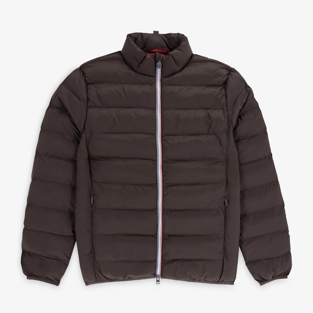 Doudoune manches longues homme col montant marron brownie Piumino