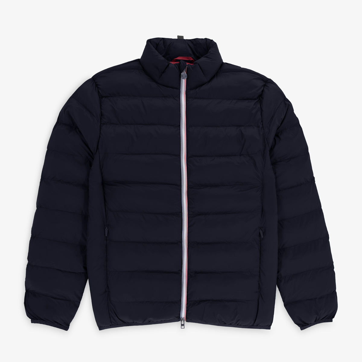 Doudoune manches longues homme col montant bleu marine Piumino