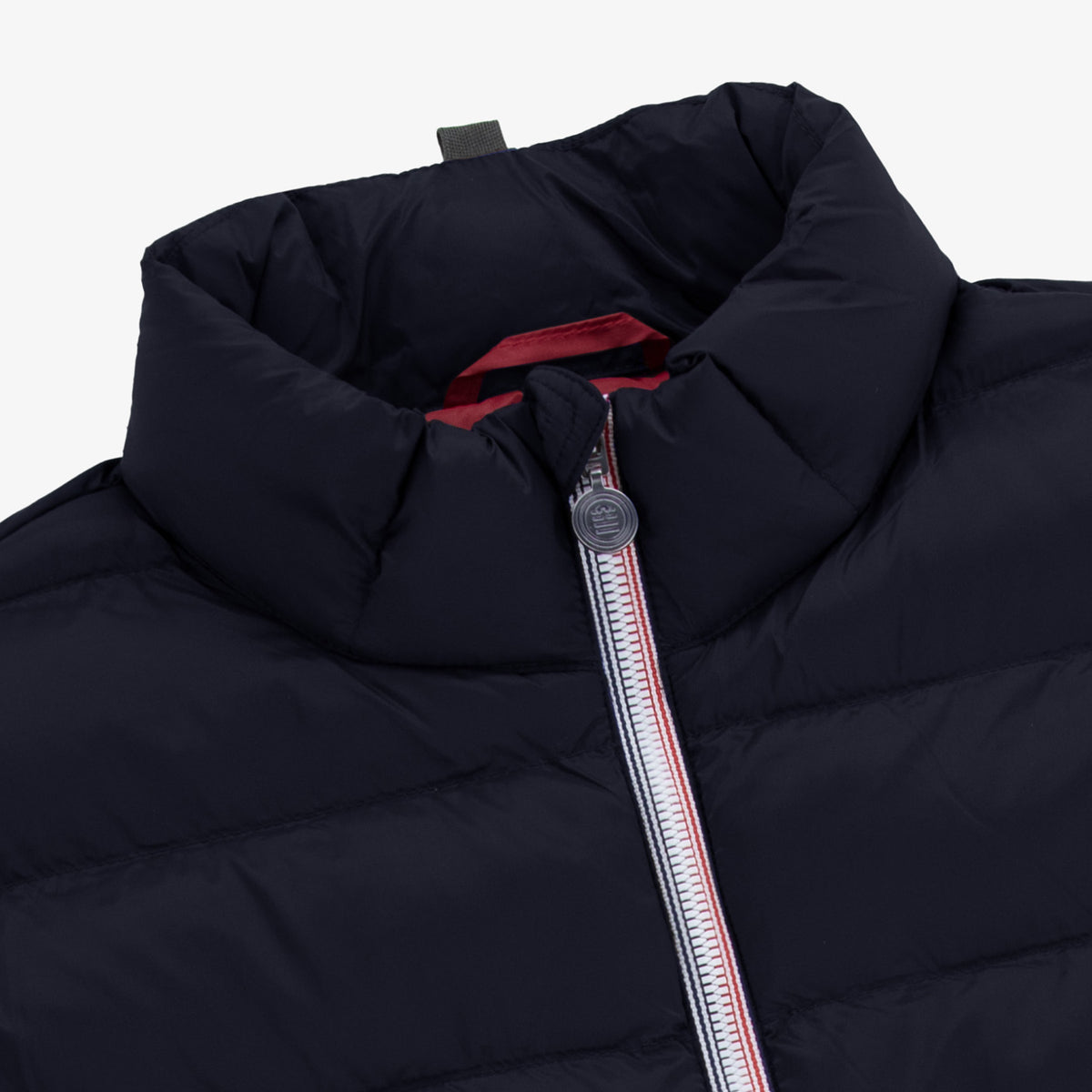 Doudoune manches longues homme col montant bleu marine Piumino