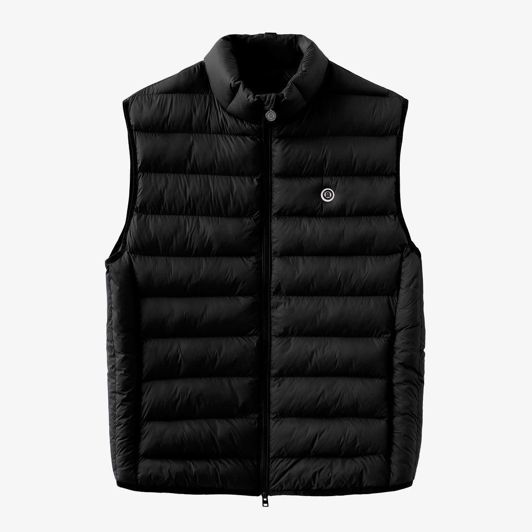 Ärmellose Daunenjacke Piumino in Schwarz