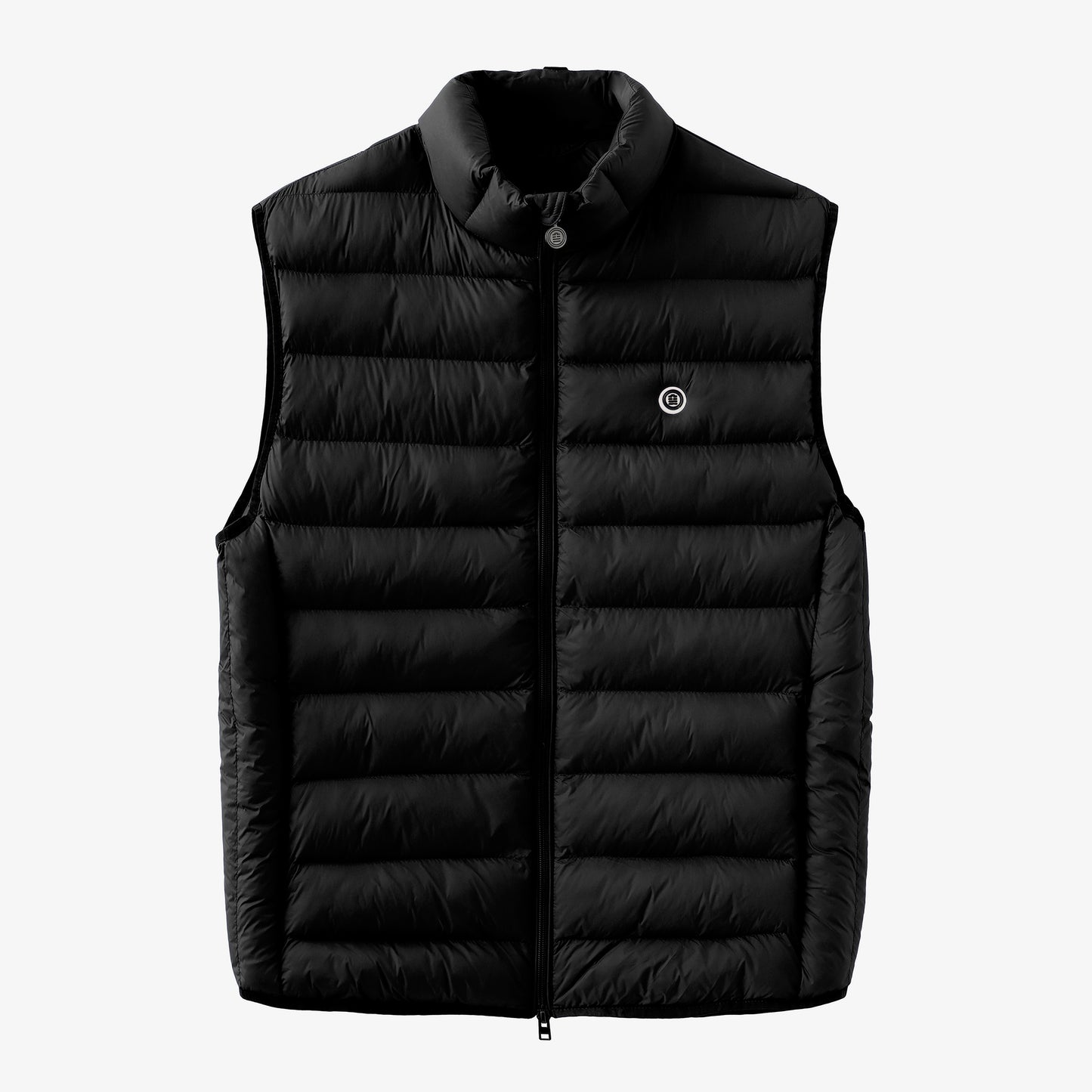 Ärmellose Daunenjacke Piumino in Schwarz
