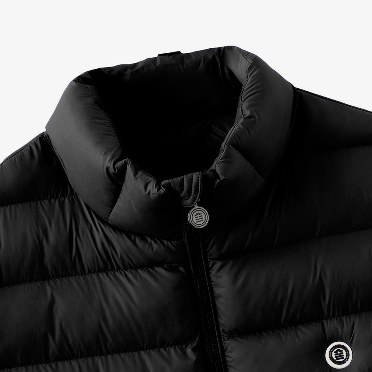 Ärmellose Daunenjacke Piumino in Schwarz