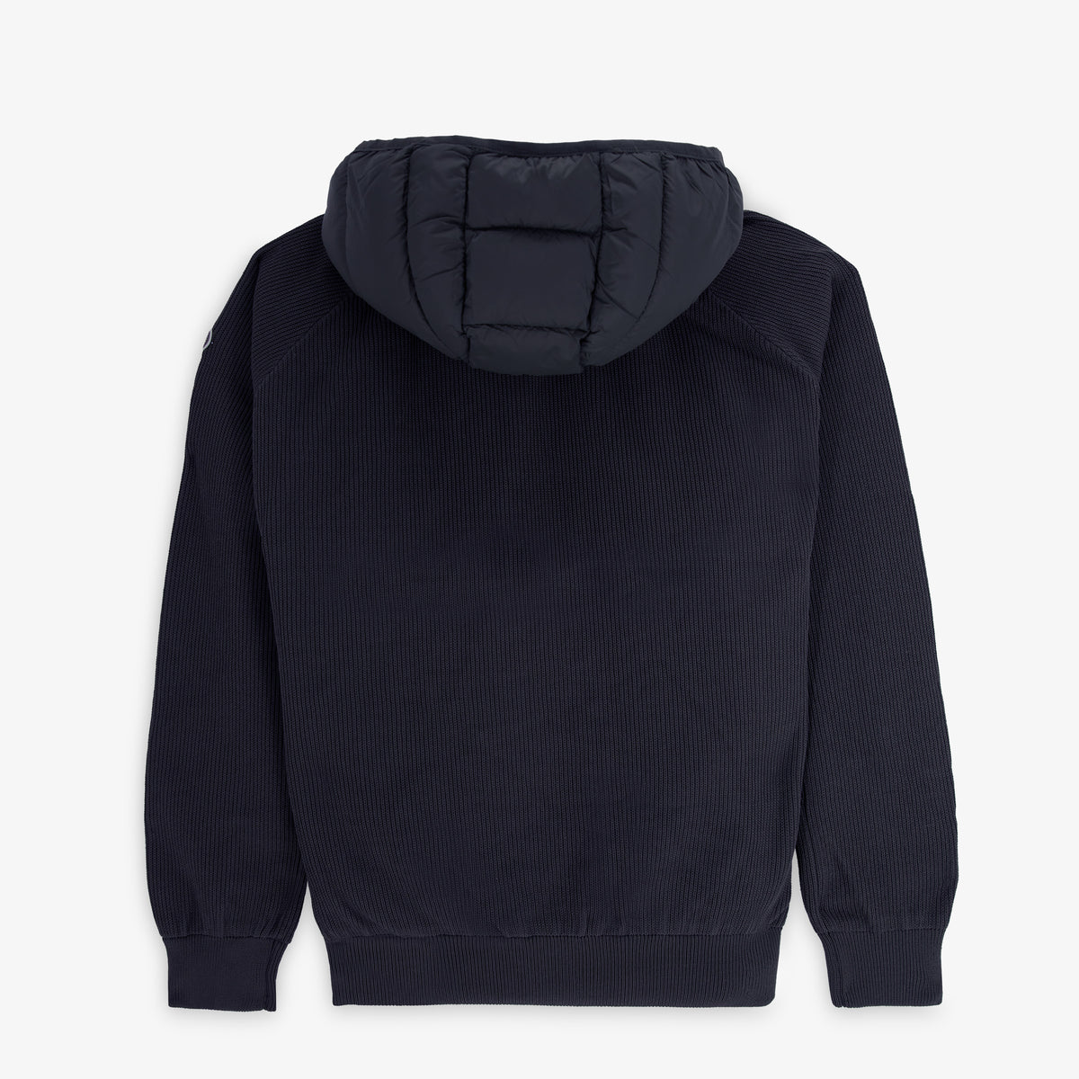 Parka Gaspard à capuche et devant matelassé bleu marine foncé