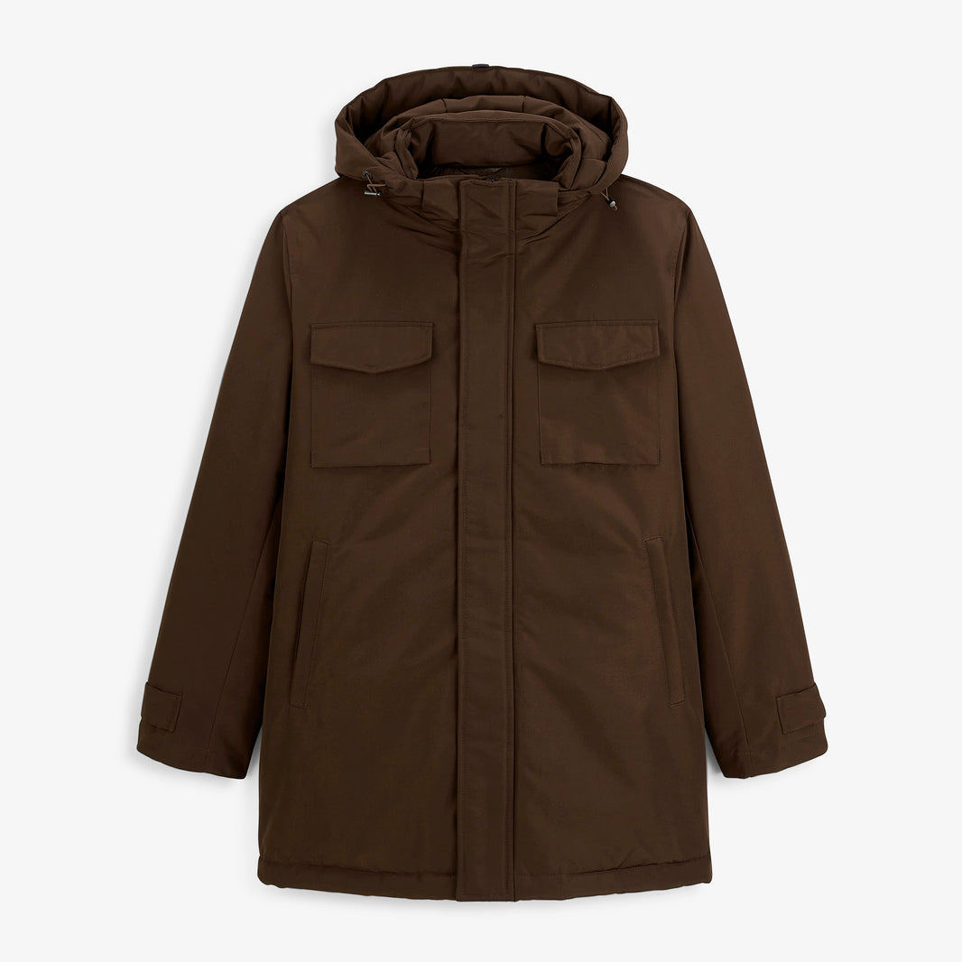 Parka Laurent marron brownie