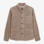 Surchemise Trap texturée marron plume