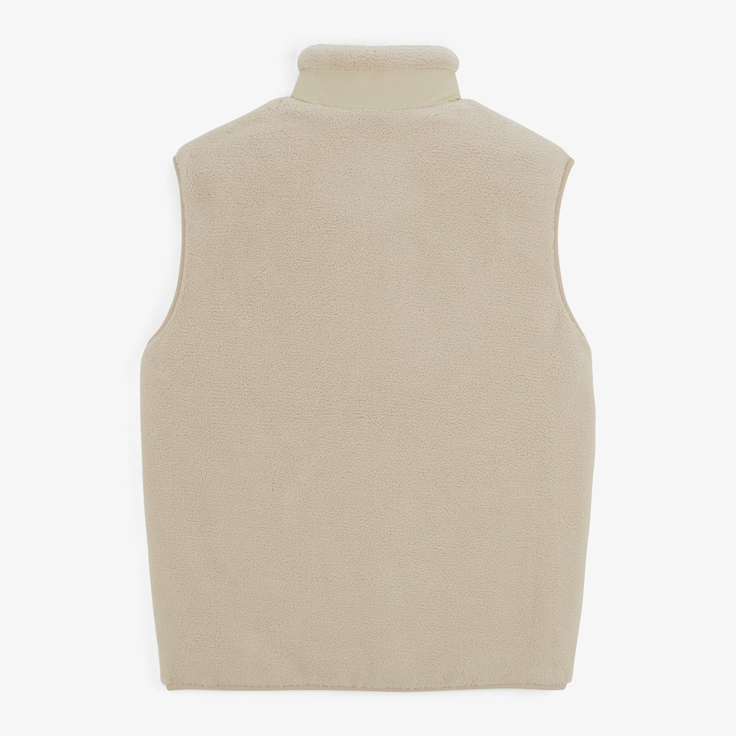 Ivory white sleeveless fleece jacket Montreal