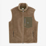 Gilet polaire sherpa Montréal sans manches beige cachemire SBPLAY